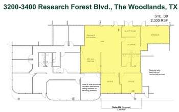 3200 Research Forest Dr, The Woodlands, TX à louer Plan d’étage– Image 1 sur 1