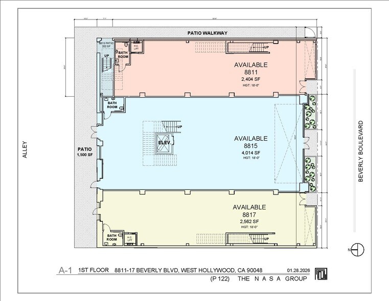 8817 Beverly Blvd, West Hollywood, CA à louer - Plan d’étage – Image 3 sur 5
