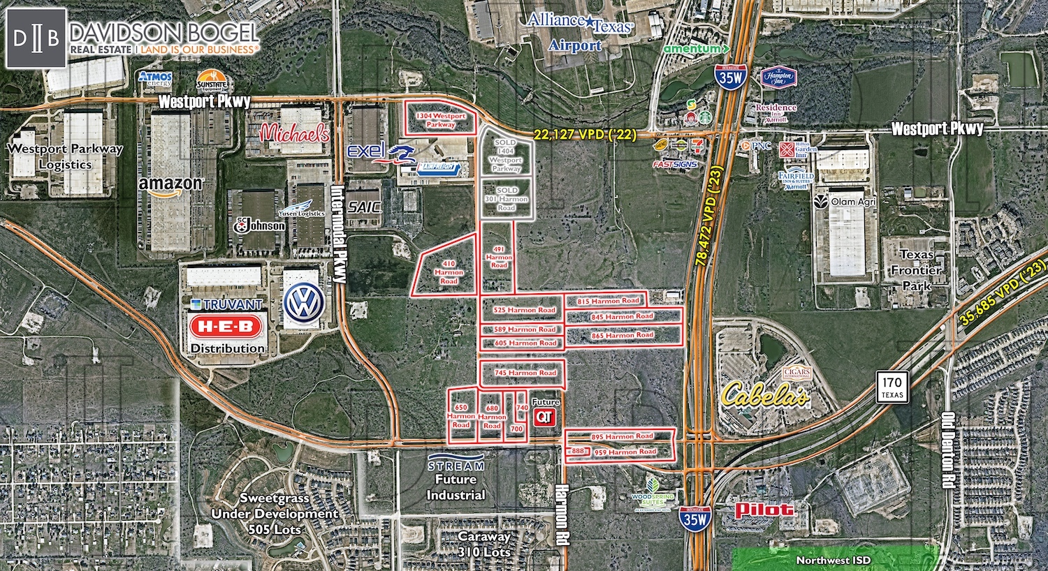 Alliance Airport: Noise Mitigation Land, Fort Worth, TX à vendre Photo de l’immeuble– Image 1 sur 3