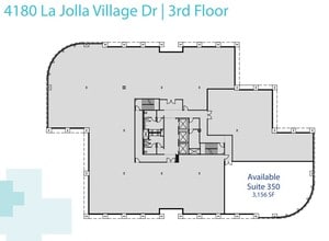 4180 La Jolla Village Dr, La Jolla, CA à louer Plan d’étage– Image 1 sur 2
