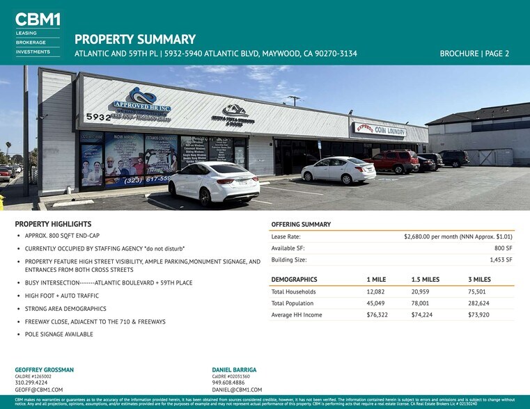 5932-5940 Atlantic Blvd, Maywood, CA à louer - Photo de l’immeuble – Image 3 sur 7
