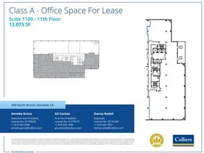 330 N Brand Blvd, Glendale, CA à louer Plan d’étage– Image 1 sur 1