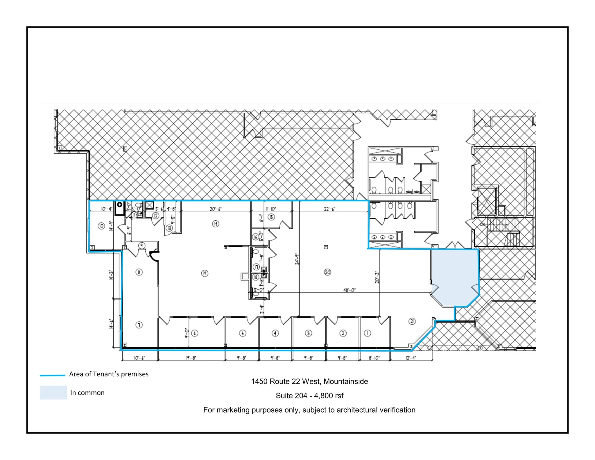 1450 Us Highway 22 W, Mountainside, NJ à louer Plan de site– Image 1 sur 1