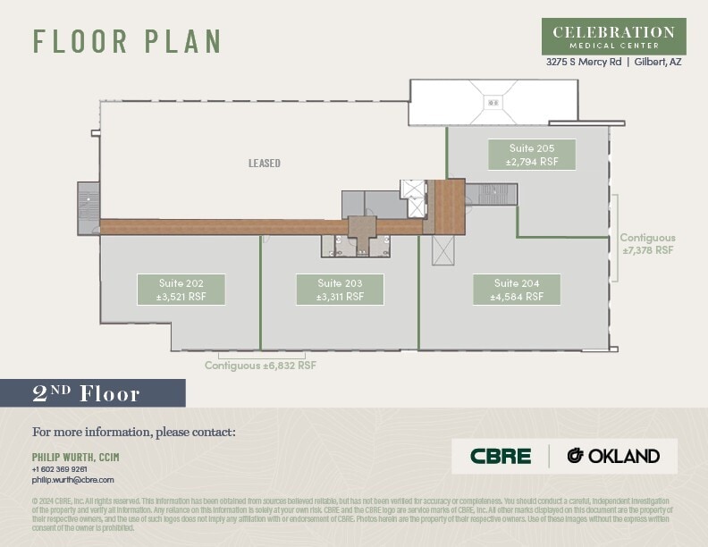 3275 South Mercy Road, Gilbert, AZ à louer Plan d’étage– Image 1 sur 1