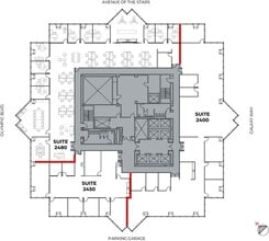 2121 Avenue of the Stars, Century City, CA à louer Plan d’étage– Image 2 sur 8