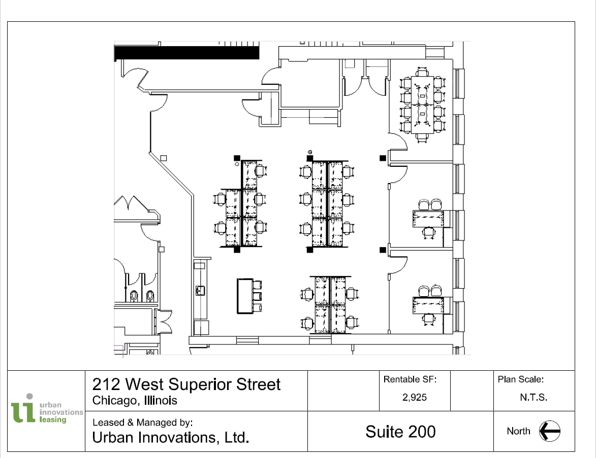 212 W Superior St, Chicago, IL à louer Plan d’étage– Image 1 sur 6