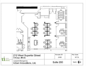 212 W Superior St, Chicago, IL à louer Plan d’étage– Image 1 sur 6