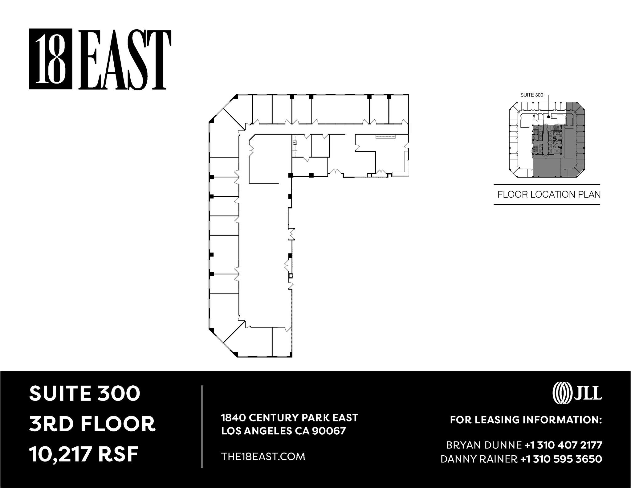 1840 Century Park E, Los Angeles, CA à louer Plan d’étage– Image 1 sur 5