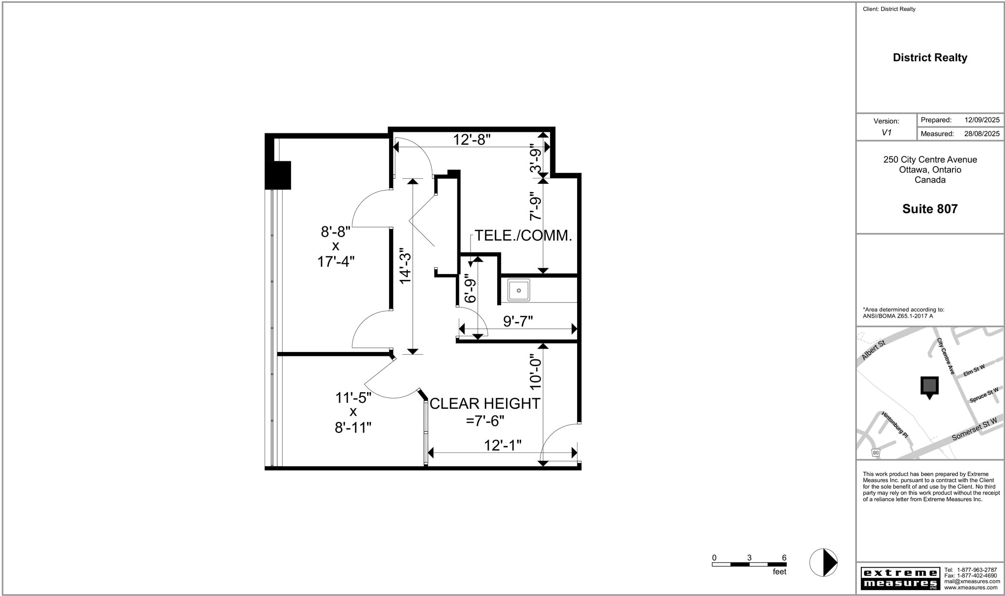 250 City Centre Ave, Ottawa, ON à louer Plan d’étage– Image 1 sur 5