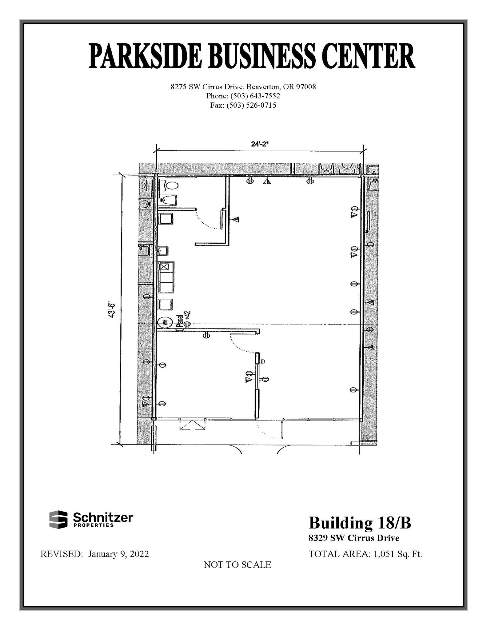 8362-8380 SW Nimbus Ave, Beaverton, OR à louer Plan d’étage– Image 1 sur 1