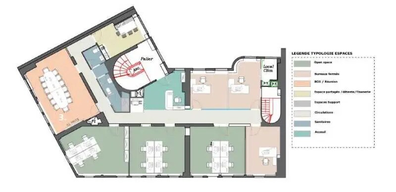 Bureau dans Paris à louer - Plan d’étage – Image 3 sur 4