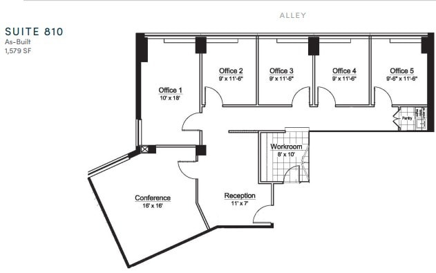 1634 I St NW, Washington, DC à louer Plan d’étage– Image 1 sur 1