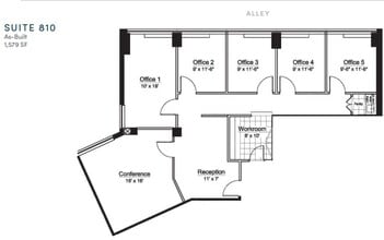 1634 I St NW, Washington, DC à louer Plan d’étage– Image 1 sur 1