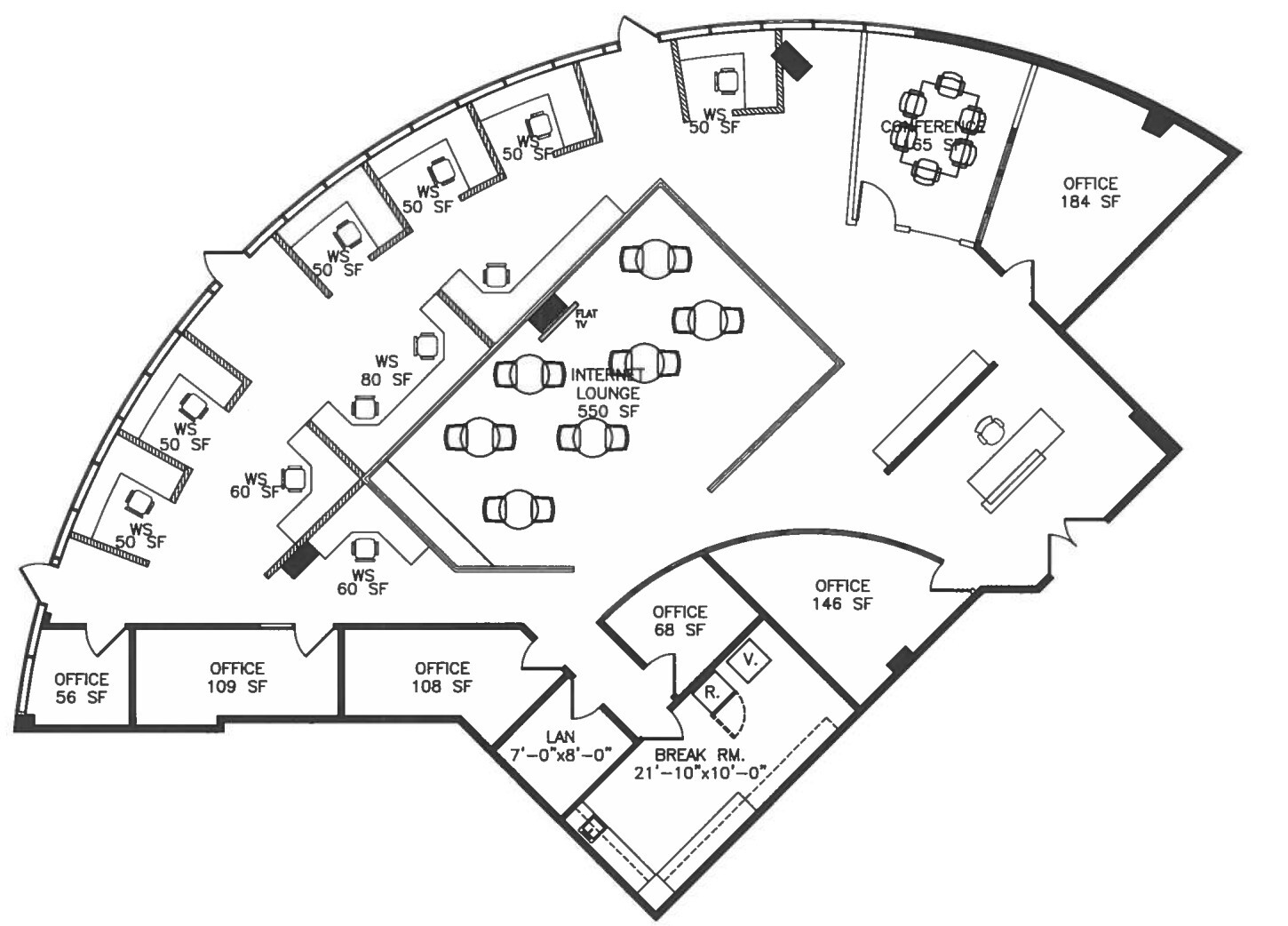 7920 W Sunset Blvd, Los Angeles, CA à louer Plan d’étage– Image 1 sur 1