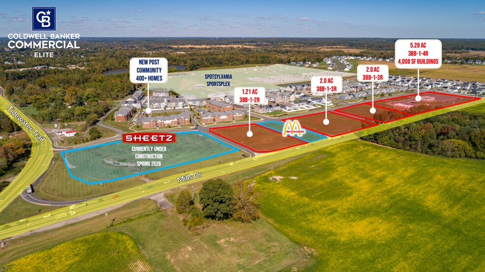New Post Blvd, Fredericksburg, VA à vendre - Plan cadastral – Image 1 sur 2