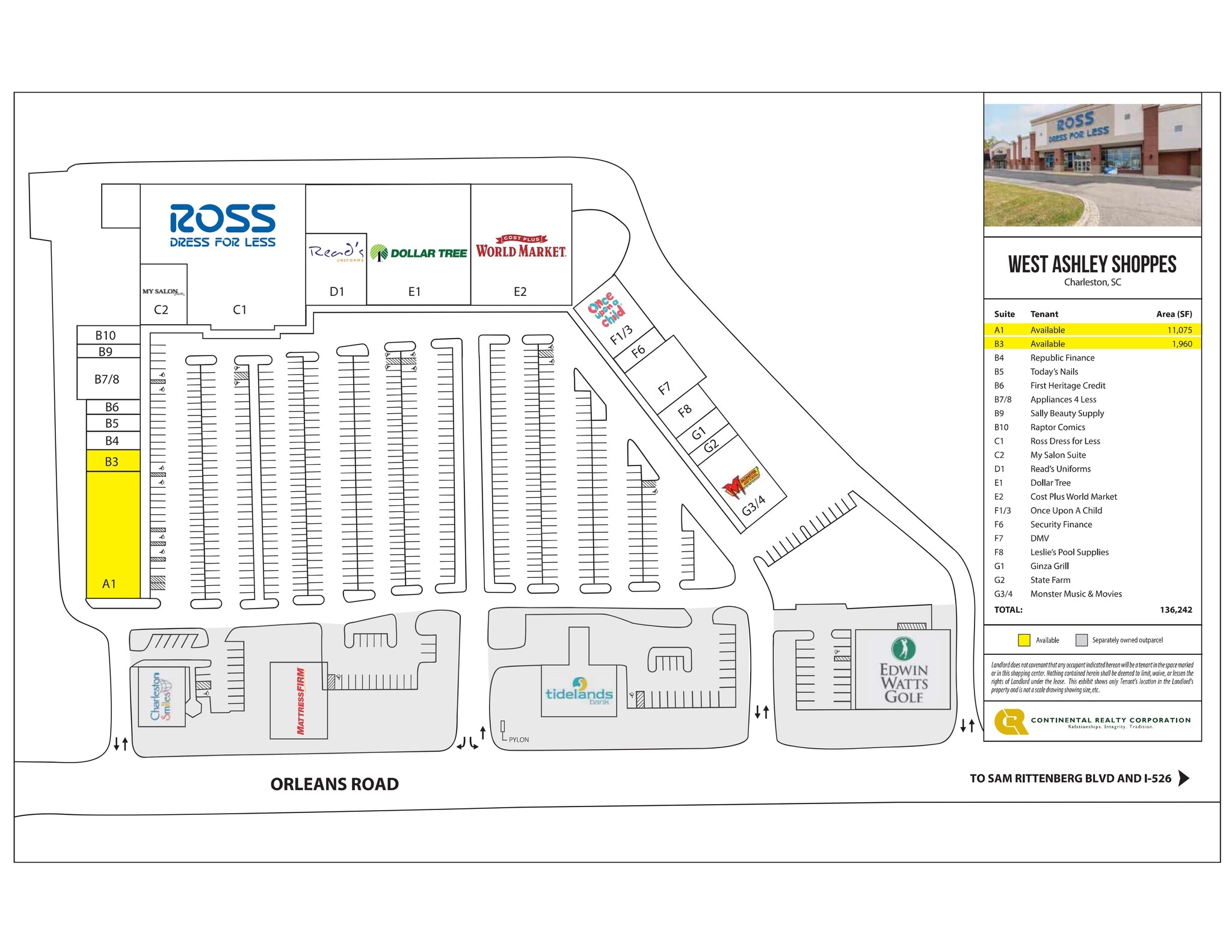 946 Orleans Rd, Charleston, SC à louer Plan de site– Image 1 sur 1