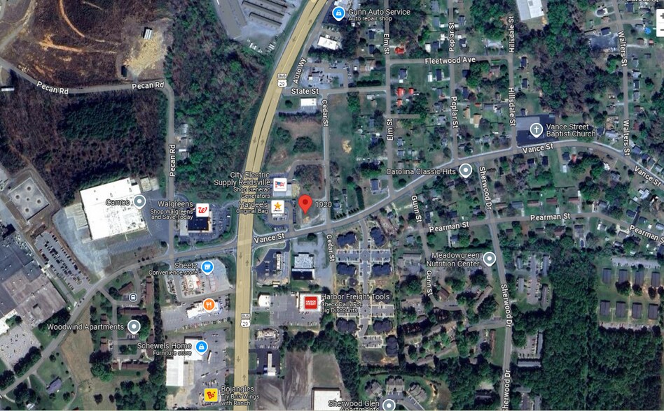 1920 Vance St, Reidsville, NC à vendre - Aérien – Image 2 sur 3
