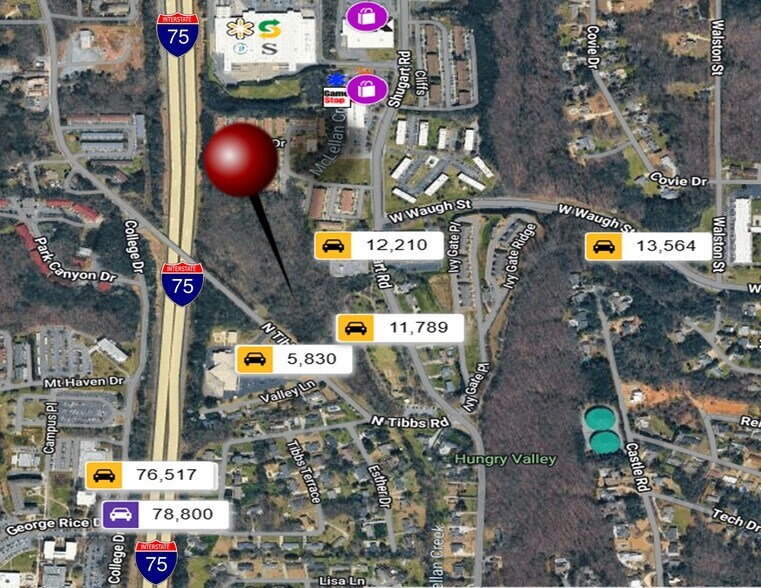 0 North Tibbs Road, Dalton, GA à vendre - Aérien – Image 2 sur 13