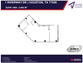 1 Riverway, Houston, TX à louer Plan d’étage– Image 1 sur 1