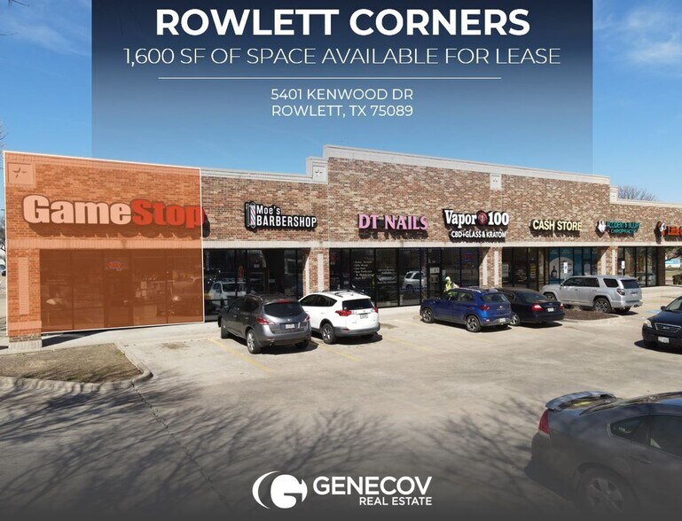 5401 Kenwood Dr, Rowlett, TX à louer - Photo de l’immeuble – Image 3 sur 4