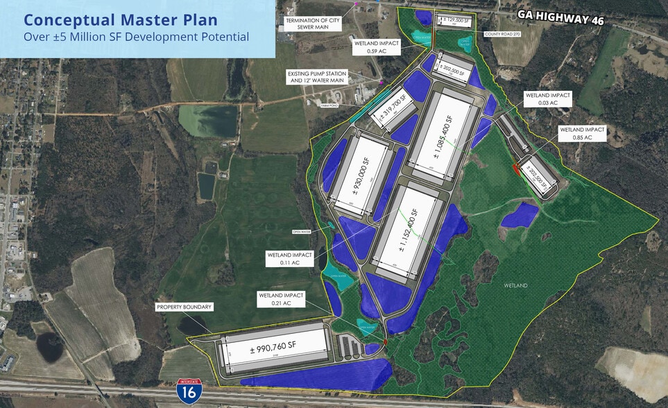 45302 GA Highway 46 E, Metter, GA à vendre - Plan de site – Image 2 sur 3