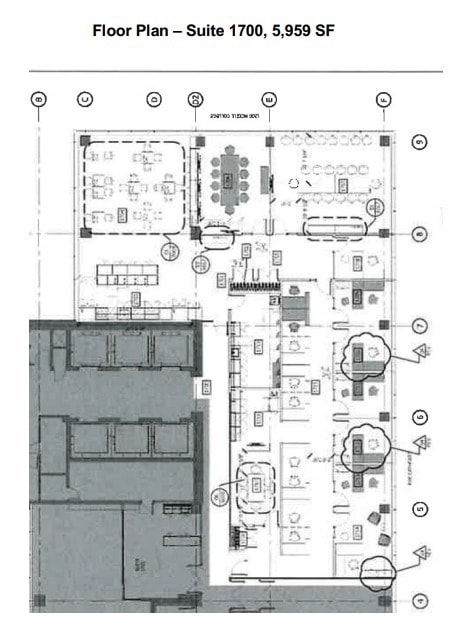 1200 Av Mcgill College, Montréal, QC à louer Plan d’étage– Image 1 sur 2
