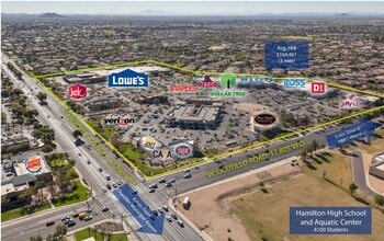 S Arizona Ave, Chandler, AZ - VUE AÉRIENNE  vue de carte