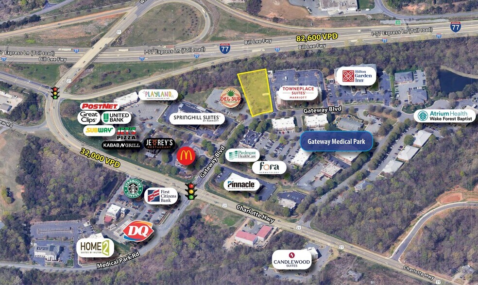 131 Gateway Blvd, Mooresville, NC à vendre - Aérien – Image 1 sur 3