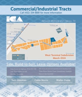 Plus de détails pour 8640 W Highway 191, Odessa, TX - Terrain à vendre