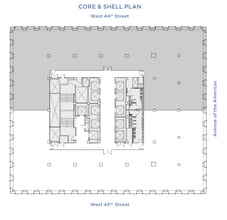 1133 Avenue of the Americas, New York, NY à louer Plan d’étage– Image 2 sur 2