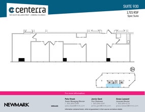 1873 S Bellaire St, Denver, CO à louer Plan d’étage– Image 1 sur 1