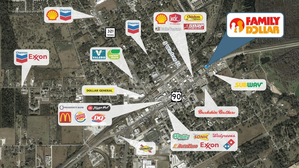 504 E Highway 90, Dayton, TX à louer - Aérien – Image 3 sur 10