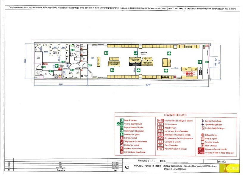 Local commercial dans Bordeaux à louer - Plan d’étage – Image 2 sur 2