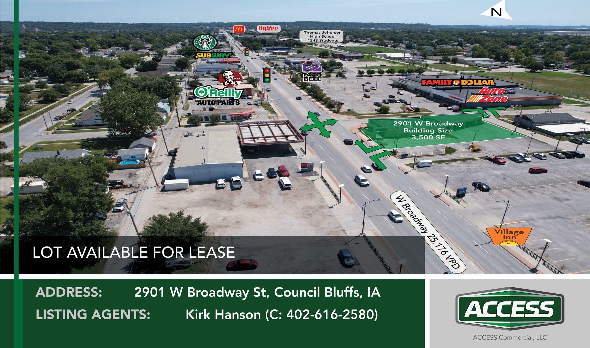 2901 W Broadway St, Council Bluffs, IA à louer Photo de l’immeuble– Image 1 sur 2