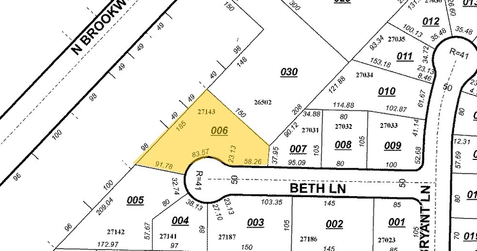 18 Beth Ln, Hamilton, OH à vendre - Plan cadastral – Image 3 sur 5
