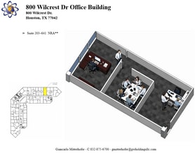 800 Wilcrest Dr, Houston, TX à louer Plan d’étage– Image 1 sur 1