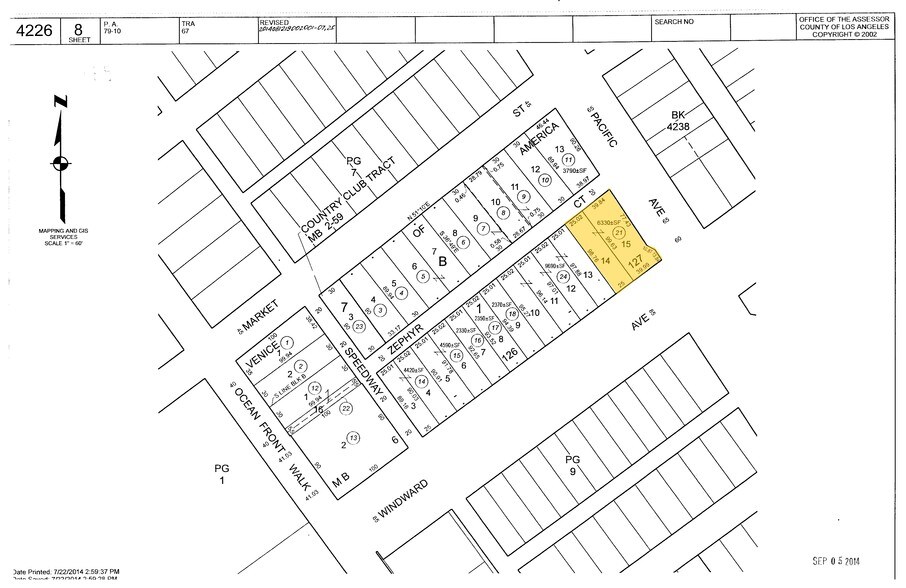 75 Windward Ave, Venice, CA à vendre - Plan cadastral – Image 2 sur 4
