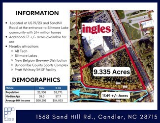 Plus de détails pour 1568 Sand Hill rd, Candler, NC - Terrain à vendre