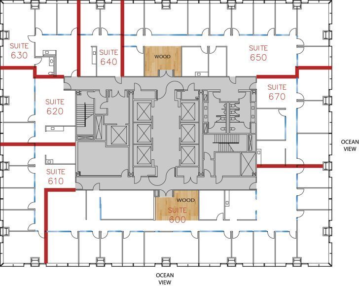 520 Newport Center Dr, Newport Beach, CA à louer Plan d’étage– Image 1 sur 1