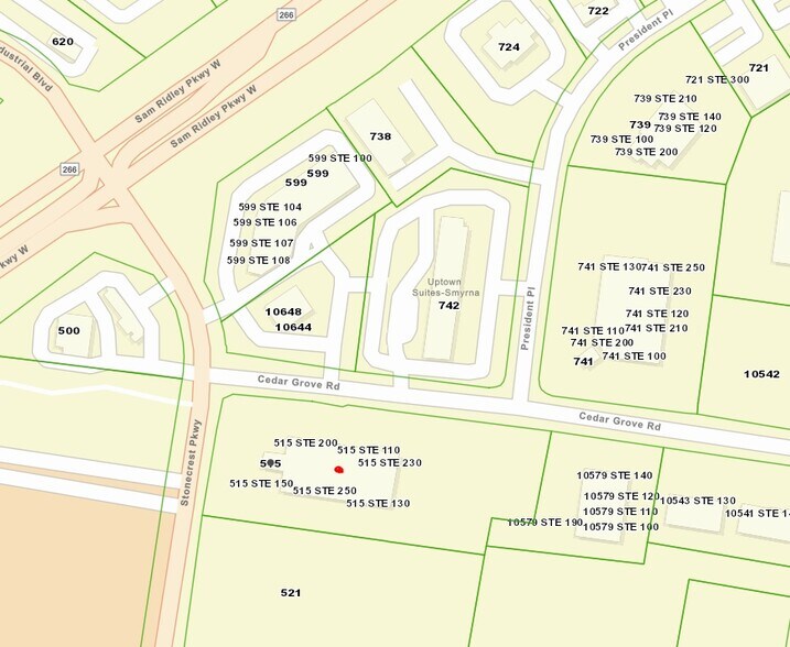 515 Stonecrest Pky, Smyrna, TN à louer - Plan cadastral – Image 2 sur 6