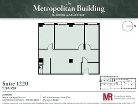134 N LaSalle St, Chicago, IL à louer Plan d’étage– Image 1 sur 6