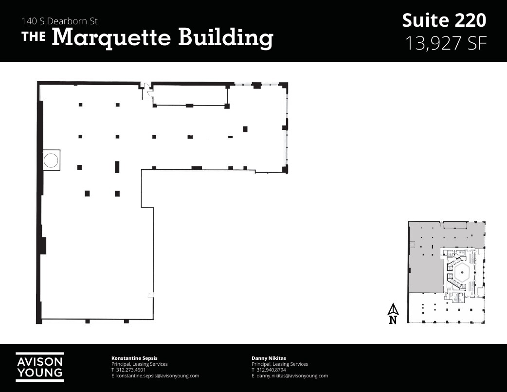 140 S Dearborn St, Chicago, IL à louer Plan d’étage– Image 1 sur 1
