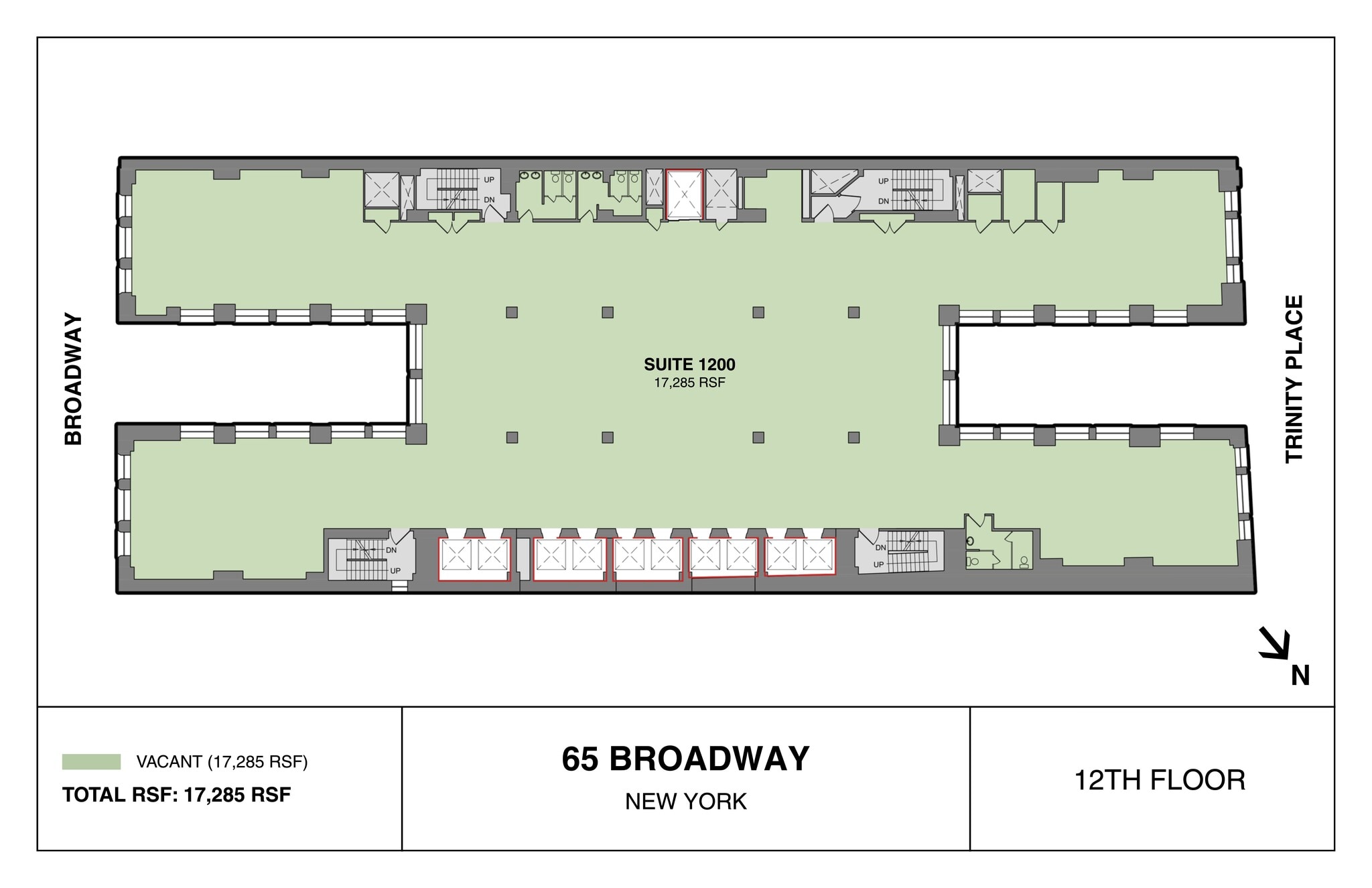 65 Broadway, New York, NY à louer Plan de site– Image 1 sur 1