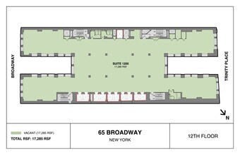 65 Broadway, New York, NY à louer Plan de site– Image 1 sur 1