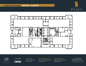 201 S College St, Charlotte, NC à louer Plan d’étage– Image 1 sur 1