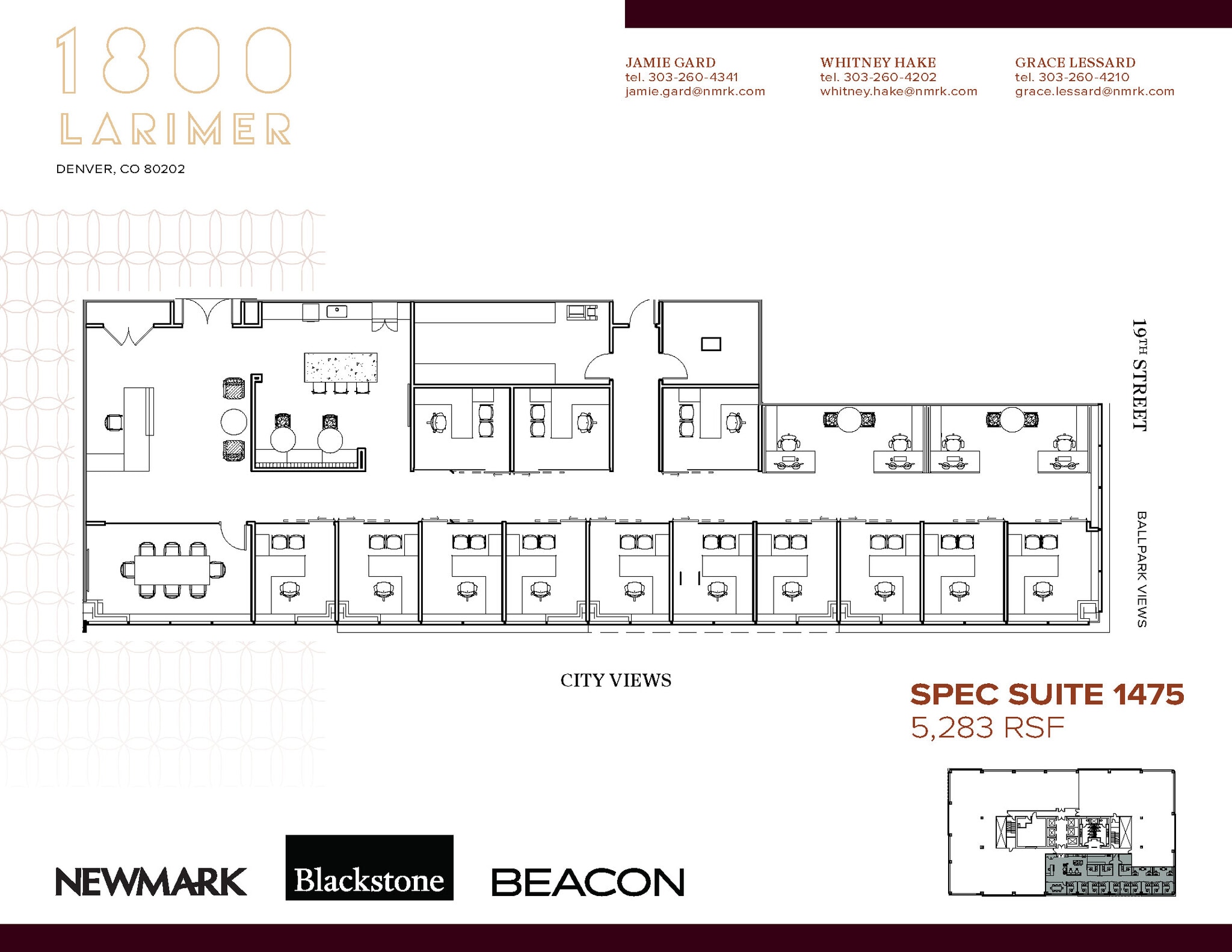 1800 Larimer St, Denver, CO à louer Plan d’étage– Image 1 sur 1