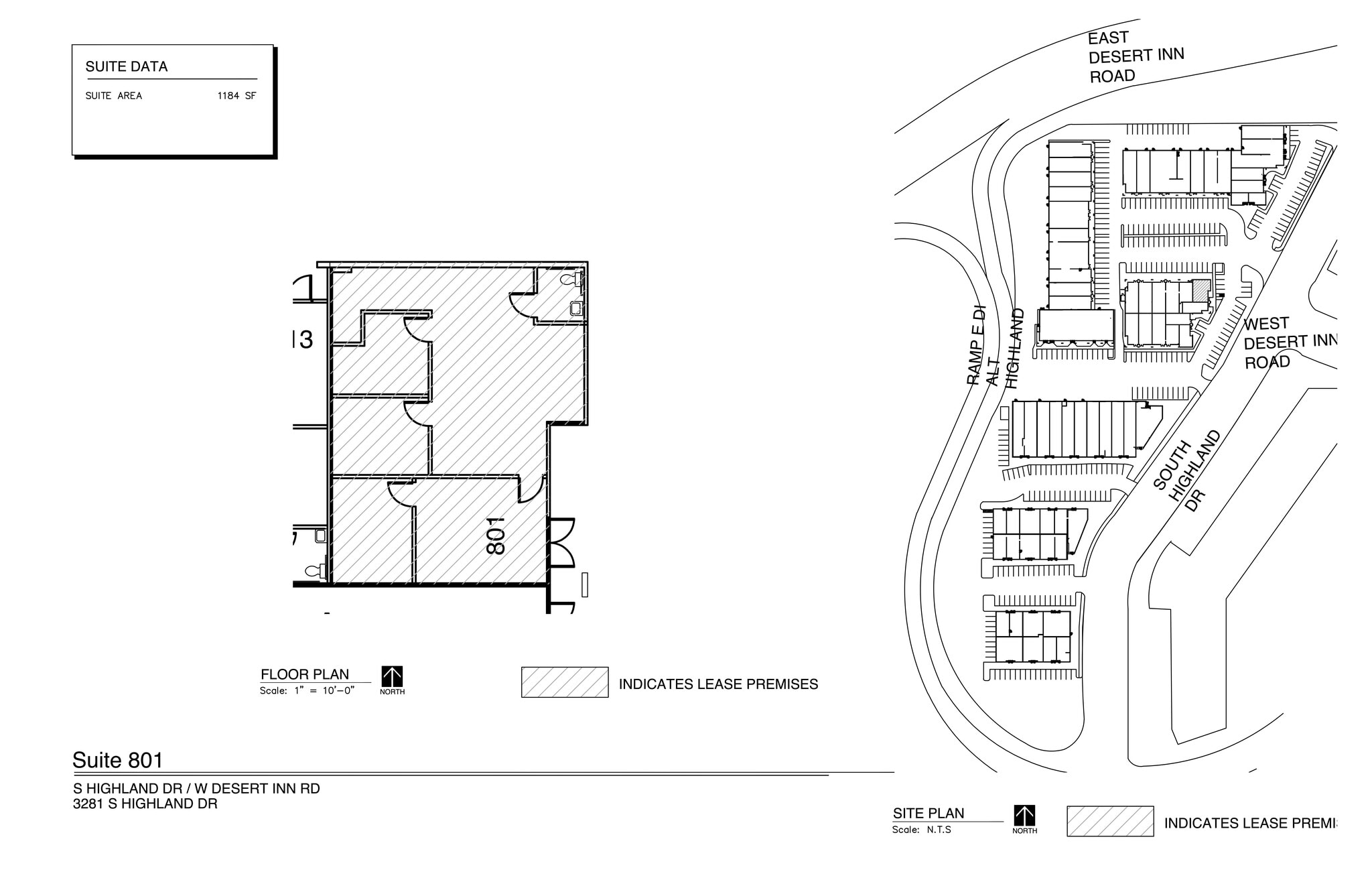 3281 Highland Dr, Las Vegas, NV à louer Plan de site– Image 1 sur 1