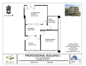 1151 N Buckner Blvd, Dallas, TX à louer Plan d’étage– Image 1 sur 1