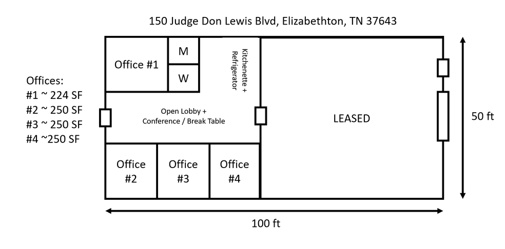 150 Judge Don Lewis Blvd, Elizabethton, TN à vendre - Plan d’étage – Image 3 sur 15