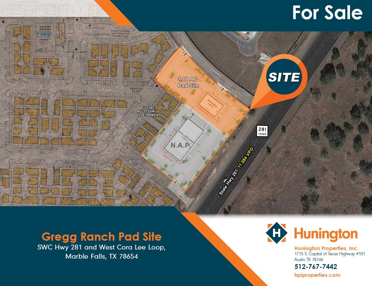 SWC Hwy 281 and West Cora Lee loop, Marble Falls, TX à vendre Photo de l’immeuble– Image 1 sur 2